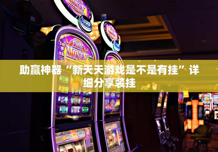 助赢神器“新天天游戏是不是有挂”详细分享装挂