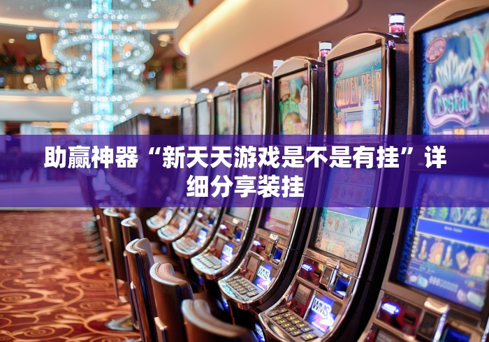 助赢神器“新天天游戏是不是有挂”详细分享装挂