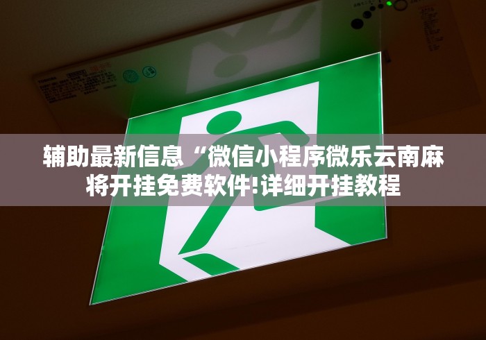 辅助最新信息“微信小程序微乐云南麻将开挂免费软件!详细开挂教程