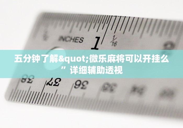 一分钟看懂“天天监利麻将是否有人开挂”(详细辅助脚本)