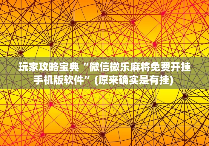 重大来袭“微乐三代必赢辅助器免费安装”(透视挂)最新辅助详细教程