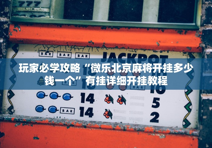 一分钟讲解“微乐捉鸡麻将小程序开挂神器下载安装”揭秘透视辅助万能挂 