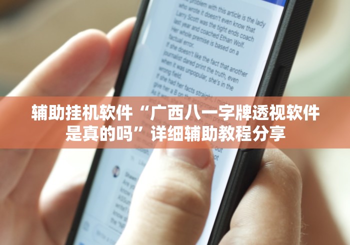 辅助挂机软件“广西八一字牌透视软件是真的吗”详细辅助教程分享