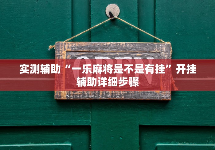 2026首发辅助“徽乐安徽麻将怎么开挂吗”(透视挂)辅助透视教程