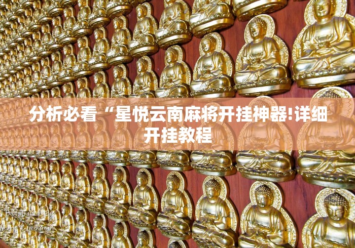 分析必看“星悦云南麻将开挂神器!详细开挂教程