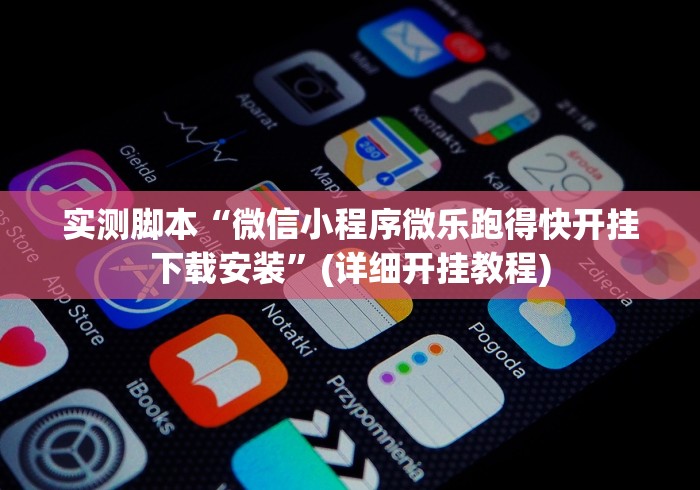 实测脚本“微信小程序微乐跑得快开挂下载安装”(详细开挂教程)