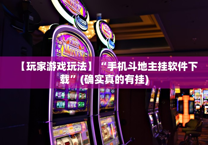 【玩家游戏玩法】“手机斗地主挂软件下载”(确实真的有挂)