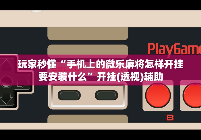 玩家秒懂“手机上的微乐麻将怎样开挂要安装什么”开挂(透视)辅助