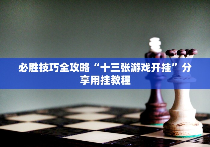 必胜技巧全攻略“十三张游戏开挂”分享用挂教程
