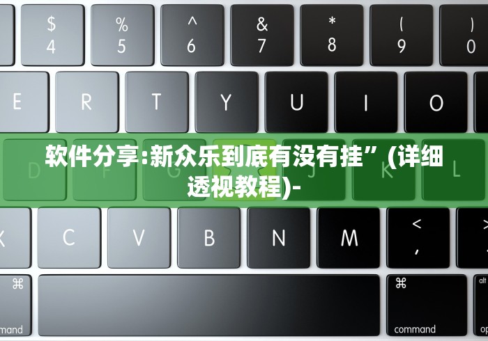 软件分享:新众乐到底有没有挂”(详细透视教程)-