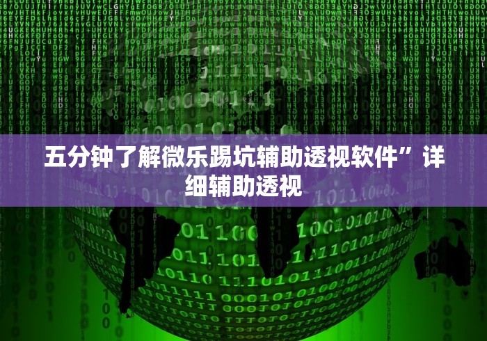 五分钟了解微乐踢坑辅助透视软件”详细辅助透视