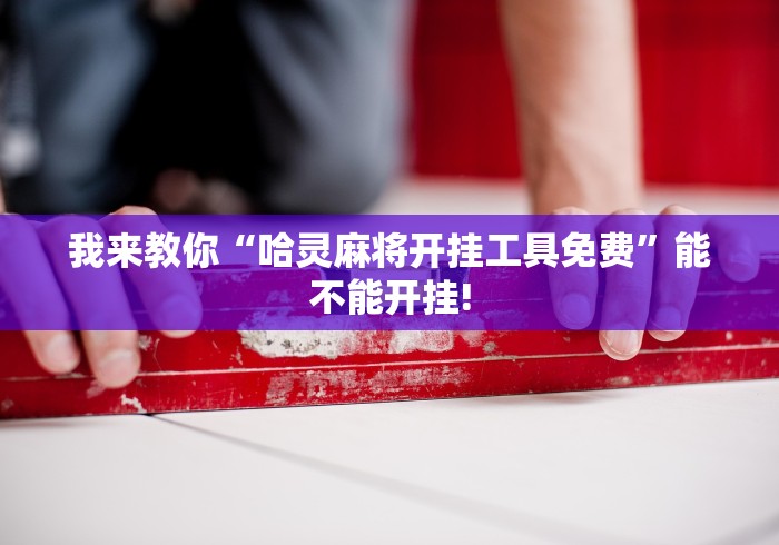 我来教你“哈灵麻将开挂工具免费”能不能开挂!