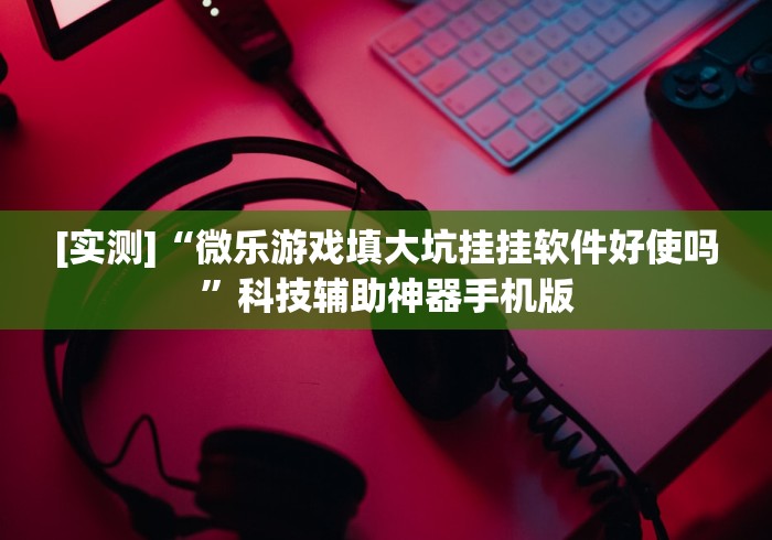 [实测]“微乐游戏填大坑挂挂软件好使吗”科技辅助神器手机版