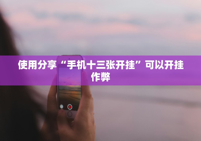 使用分享“手机十三张开挂”可以开挂作弊