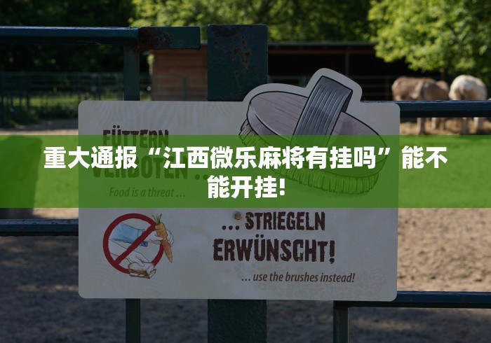 重大通报“江西微乐麻将有挂吗	”能不能开挂!
