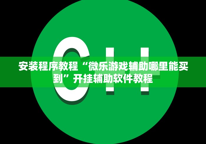 安装程序教程“微乐游戏辅助哪里能买到”开挂辅助软件教程