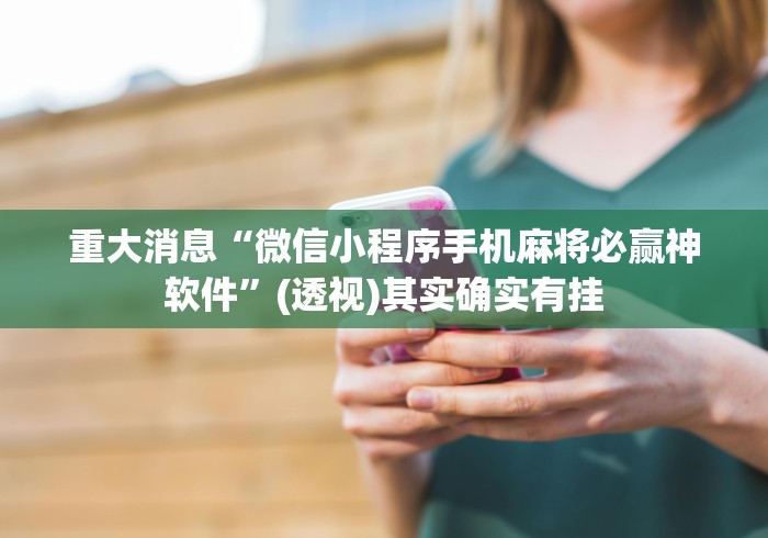 【盘点十款】“胡乐安庆麻将开挂神器”辅助工具插件,揭秘技巧开挂
