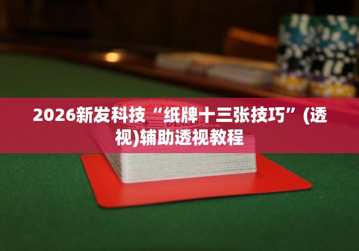 2026新发科技“纸牌十三张技巧	”(透视)辅助透视教程