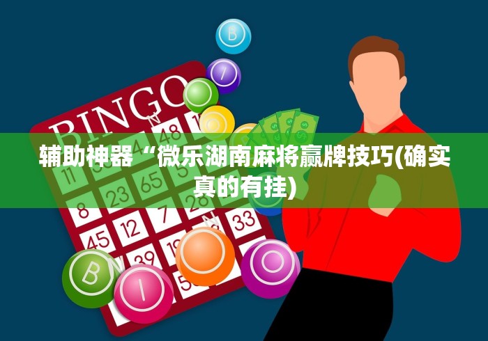 辅助神器“微乐湖南麻将赢牌技巧(确实真的有挂)