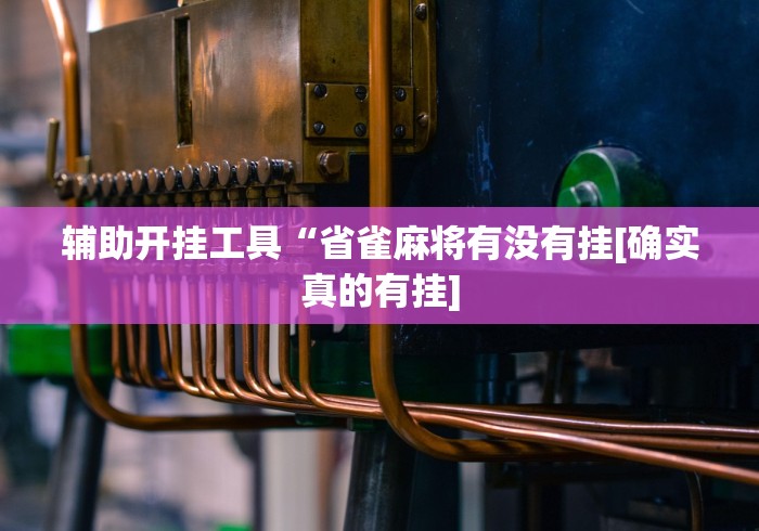辅助开挂工具“省雀麻将有没有挂[确实真的有挂]