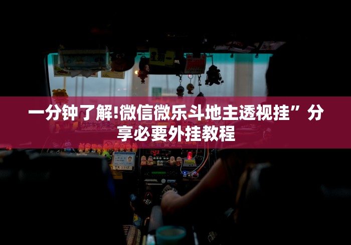 一分钟了解!微信微乐斗地主透视挂	”分享必要外挂教程
