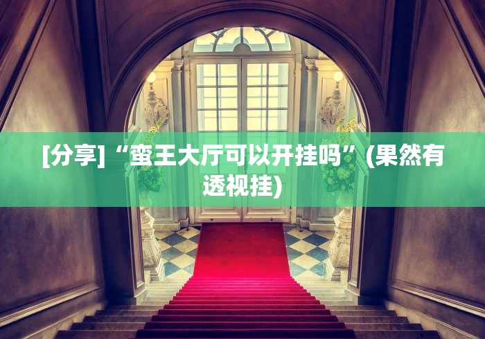 [分享]“蛮王大厅可以开挂吗”(果然有透视挂)
