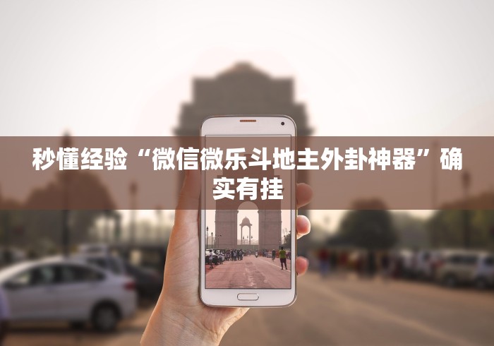 秒懂经验“微信微乐斗地主外卦神器”确实有挂
