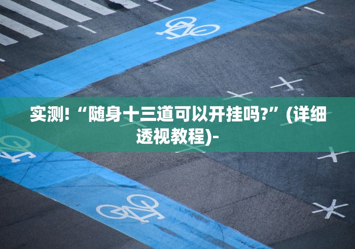 实测!“随身十三道可以开挂吗?”(详细透视教程)-
