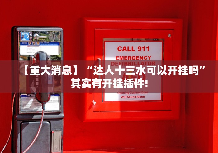 【重大消息】“达人十三水可以开挂吗”其实有开挂插件!