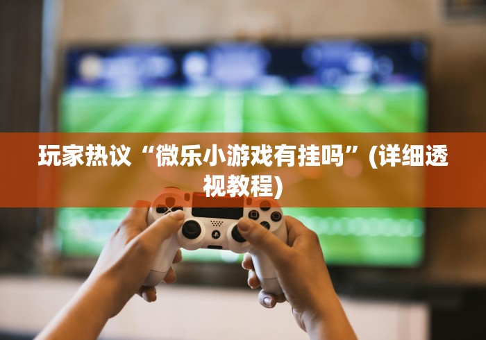 玩家热议“微乐小游戏有挂吗”(详细透视教程)