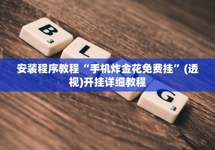 安装程序教程“手机炸金花免费挂”(透视)开挂详细教程
