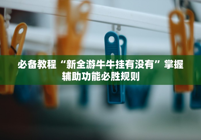 必备教程“新全游牛牛挂有没有”掌握辅助功能必胜规则
