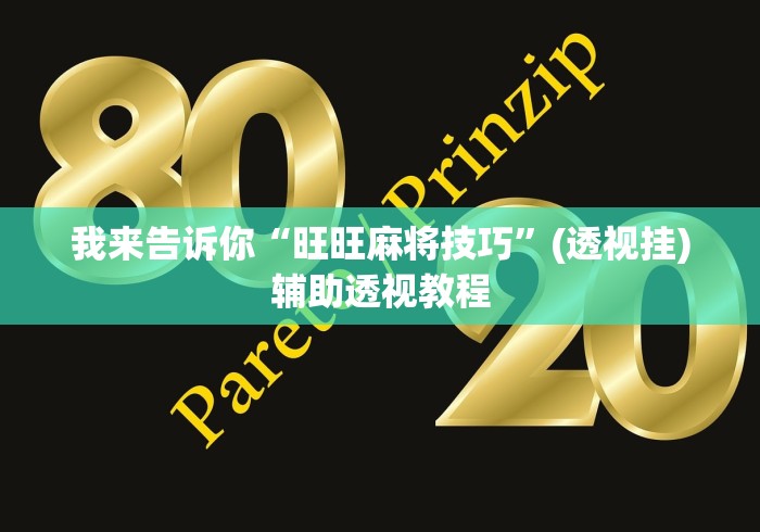 我来告诉你“旺旺麻将技巧	”(透视挂)辅助透视教程